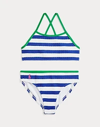 Striped Two-Piece Swimsuit