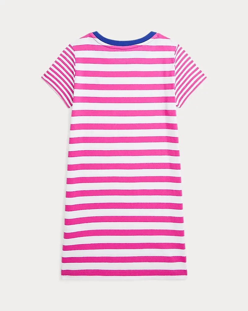 Striped Cotton Jersey Tee Dress