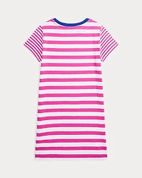 Striped Cotton Jersey Tee Dress