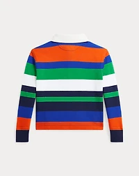 Striped Cotton Jersey Boxy Rugby Shirt