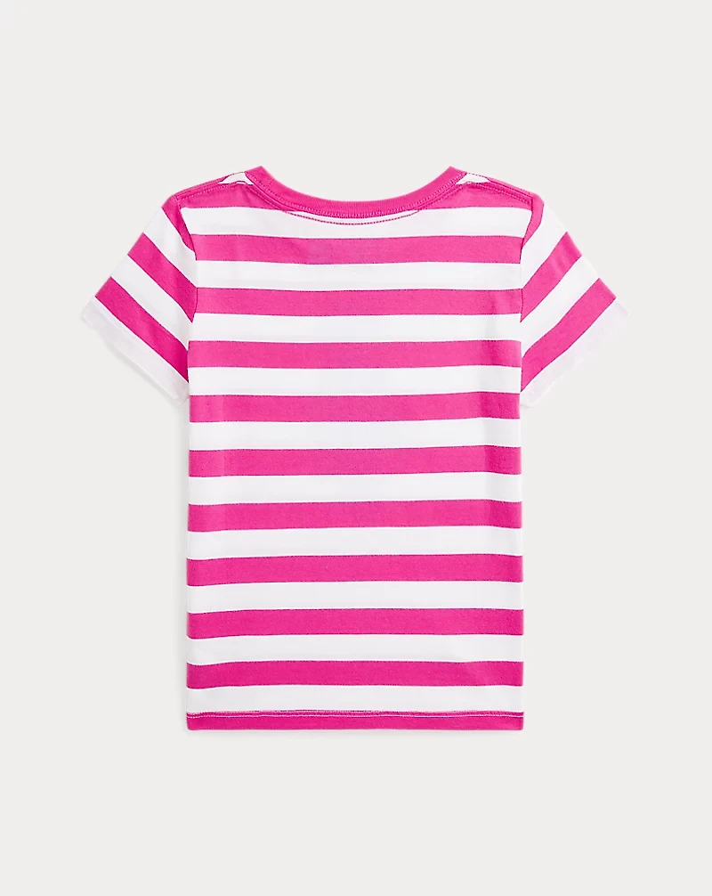 Striped Polo Bear Cotton Jersey Tee