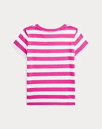 Striped Polo Bear Cotton Jersey Tee