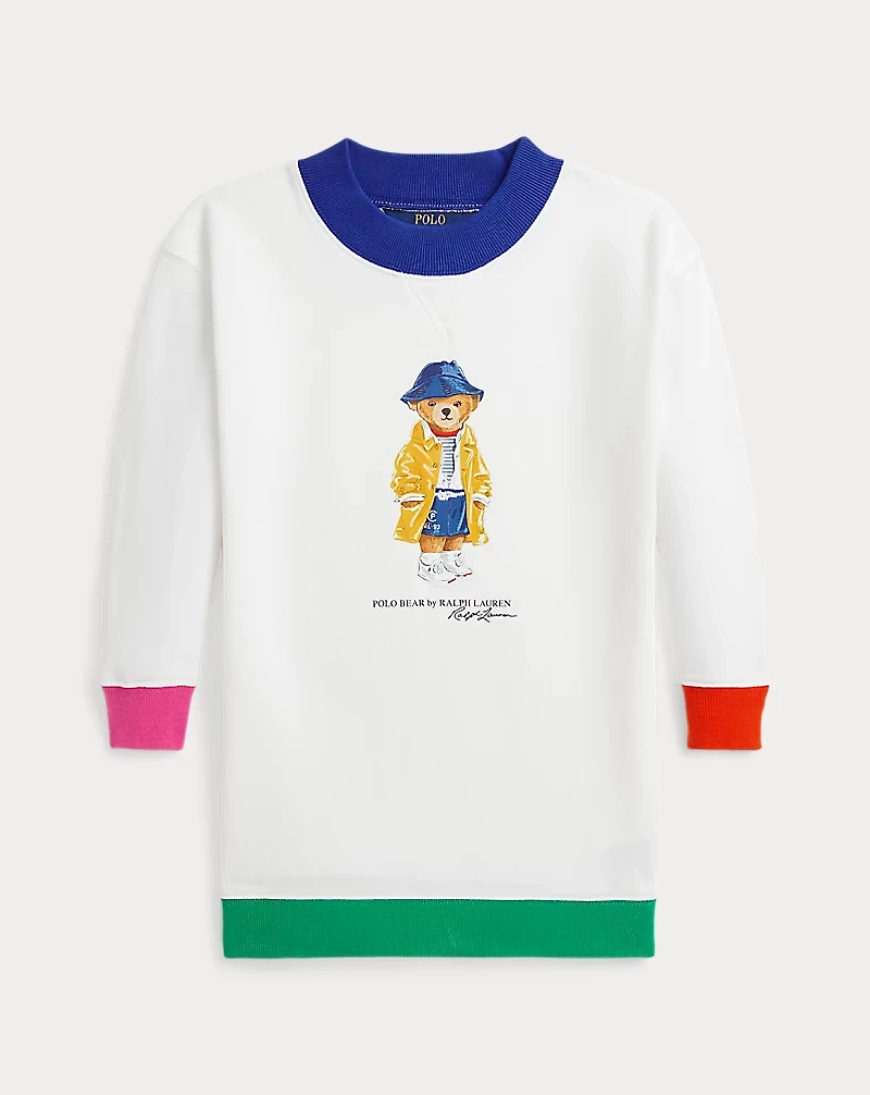 Polo Bear Fleece Sweatshirt Dress