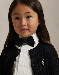 Metallic Mini-Cable Cardigan