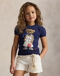 Polo Bear Short-Sleeve Sweater
