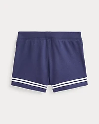 Striped Stretch Mesh Short