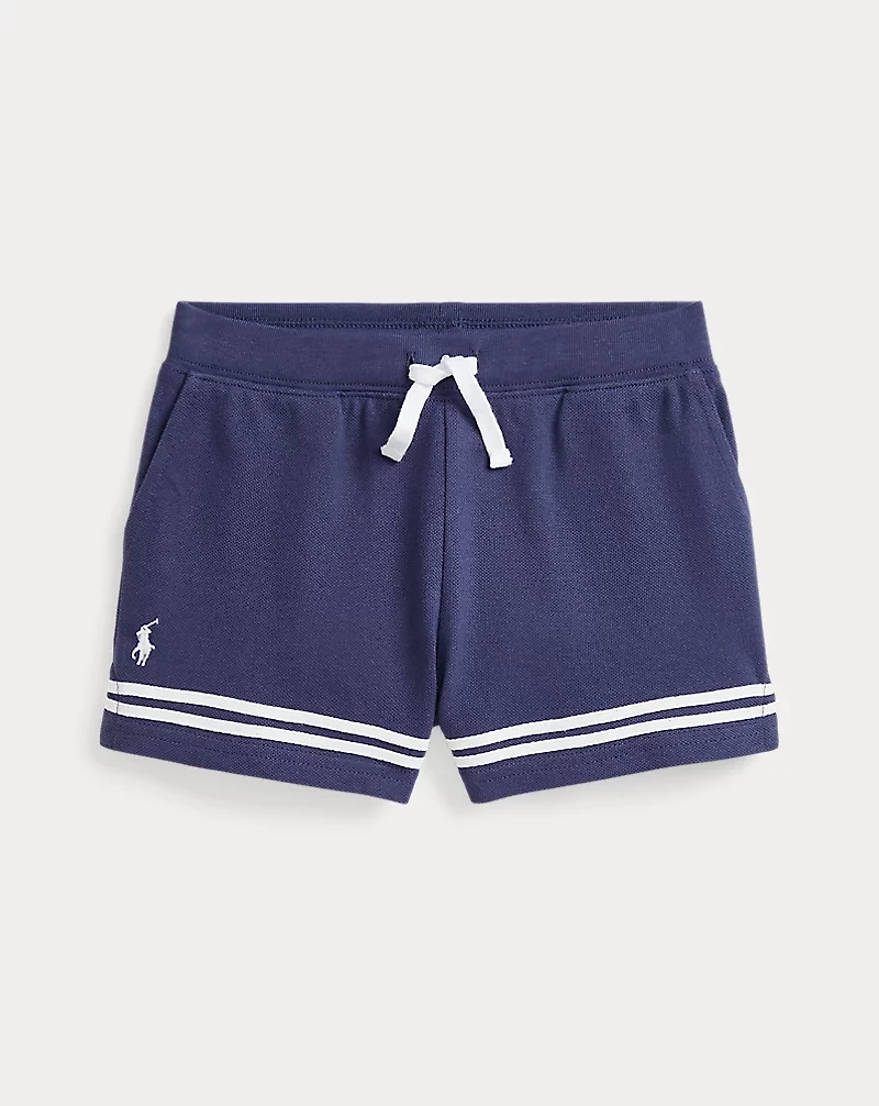 Striped Stretch Mesh Short