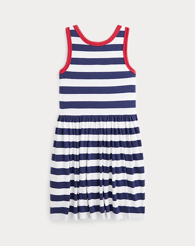 Striped Cotton Jersey Dress