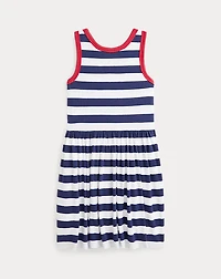 Striped Cotton Jersey Dress