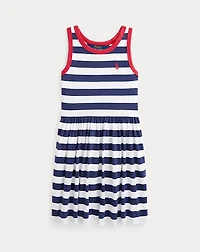 Striped Cotton Jersey Dress