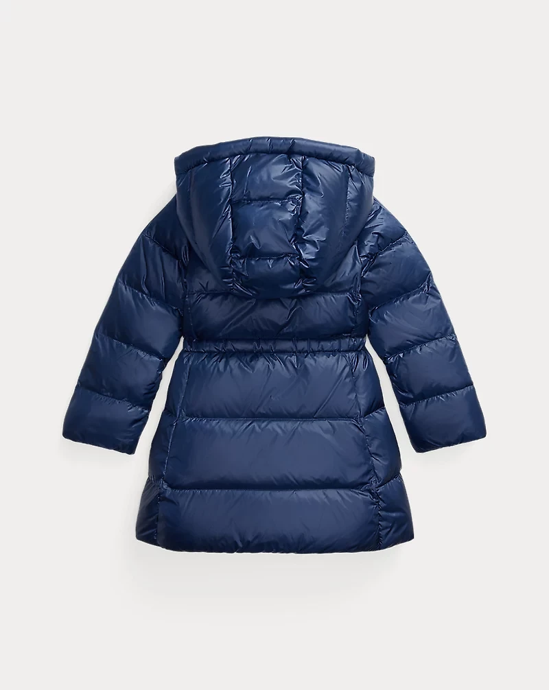 Down Hooded Long Jacket