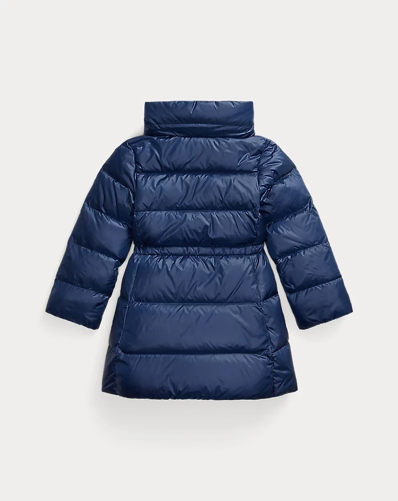 Down Hooded Long Jacket
