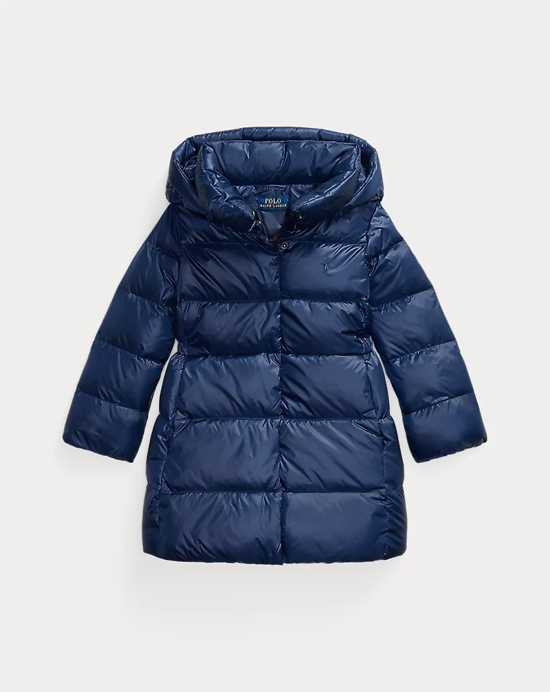 Down Hooded Long Jacket