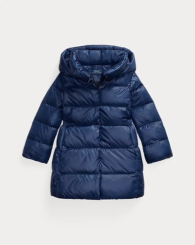 Down Hooded Long Jacket