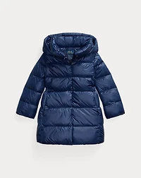 Down Hooded Long Jacket