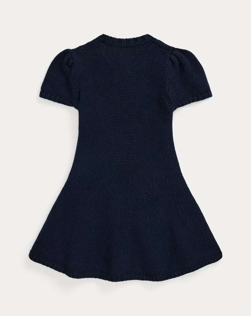 Flag-Intarsia Cotton Sweater Dress