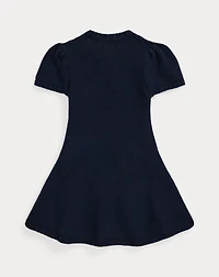 Flag-Intarsia Cotton Sweater Dress