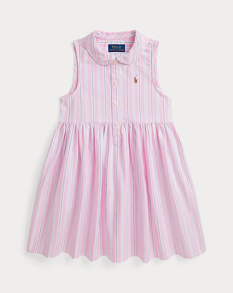 Striped Cotton Oxford Shirtdress
