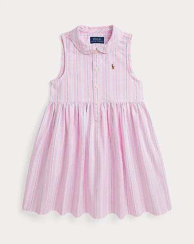 Striped Cotton Oxford Shirtdress