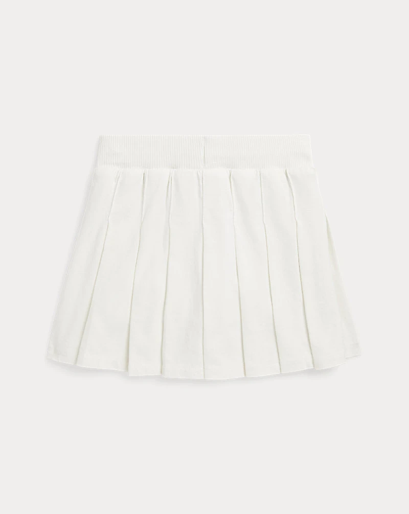 Pleated Cotton Jersey Skort