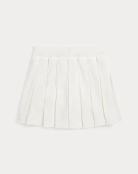 Pleated Cotton Jersey Skort