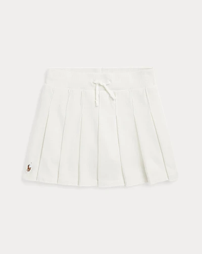 Pleated Cotton Jersey Skort