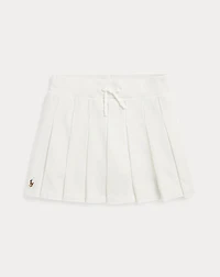 Pleated Cotton Jersey Skort
