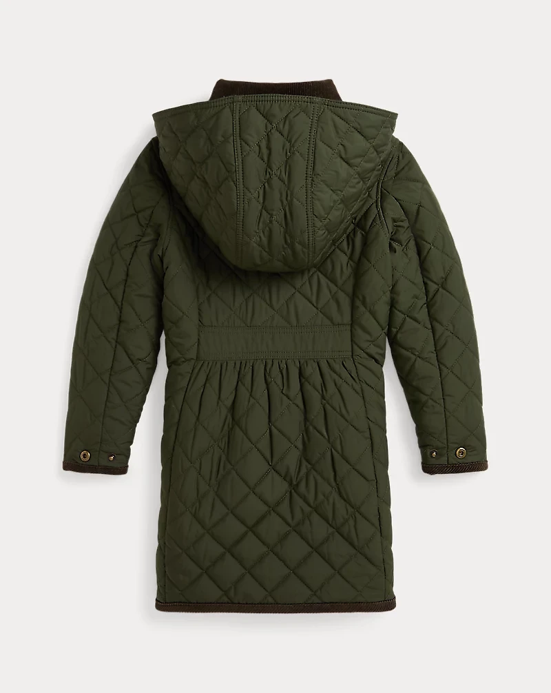 Quilted Long Barn Jacket
