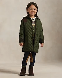 Quilted Long Barn Jacket