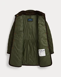Quilted Long Barn Jacket