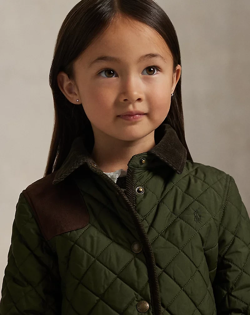 Quilted Long Barn Jacket