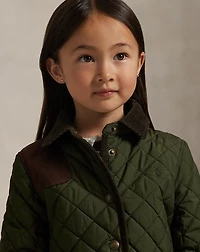 Quilted Long Barn Jacket