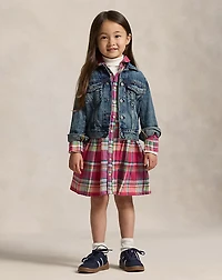Plaid Cotton Madras Shirtdress