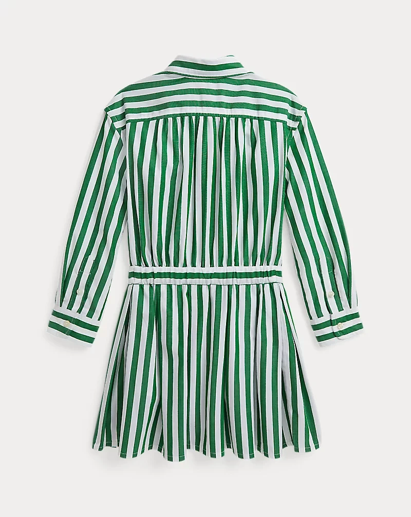 Striped Cotton Poplin Shirtdress