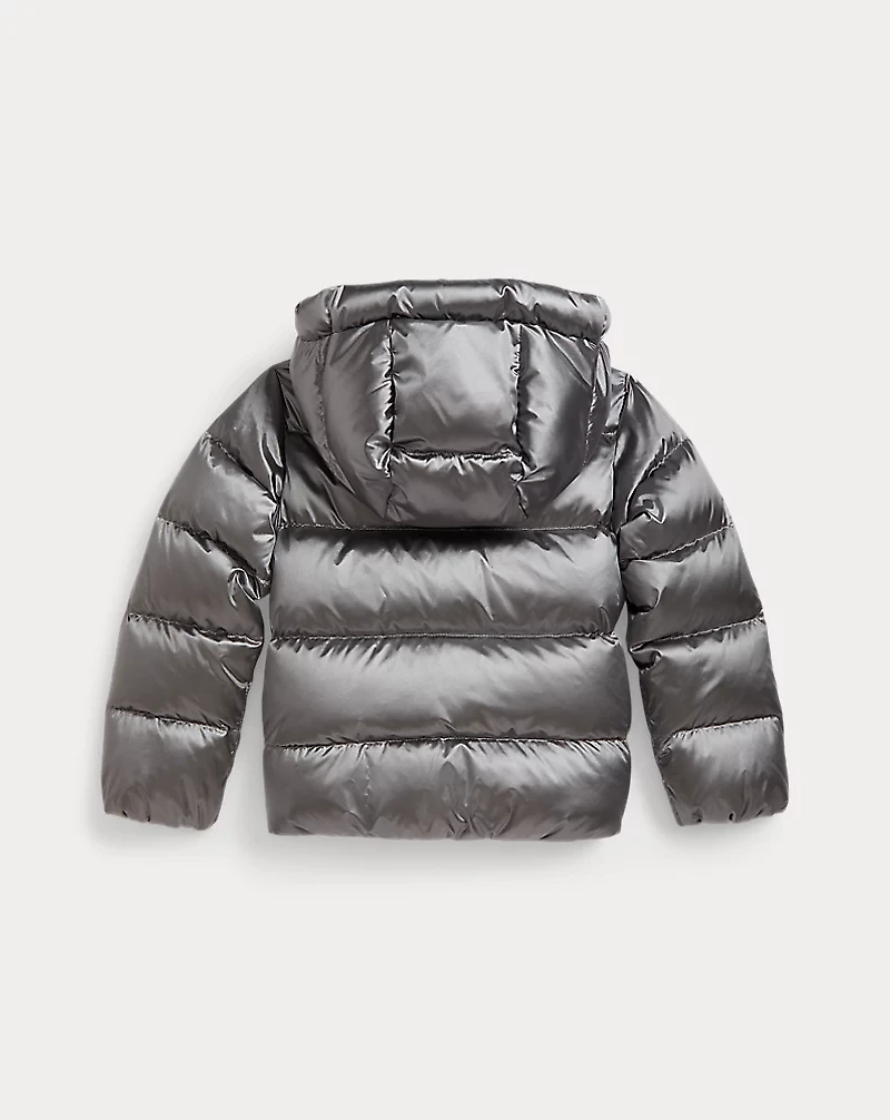 Metallic Down Hooded Jacket