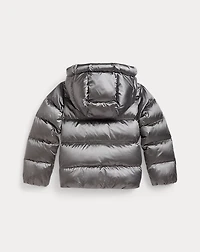 Metallic Down Hooded Jacket