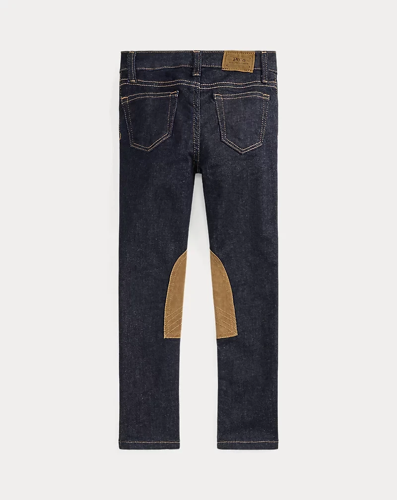 Equestrian-Inspired Denim Legging