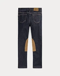 Equestrian-Inspired Denim Legging