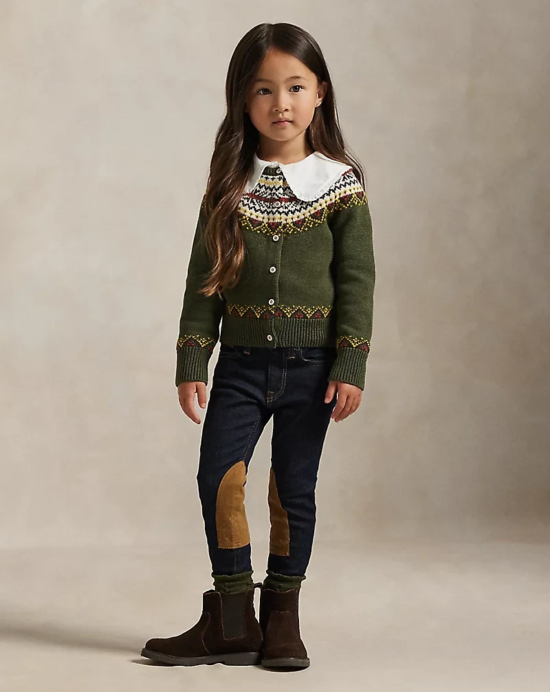 Equestrian-Inspired Denim Legging