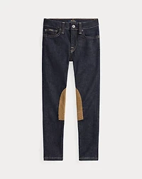 Equestrian-Inspired Denim Legging