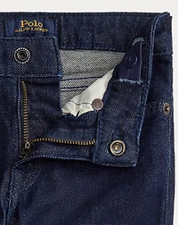 Flared Indigo Stretch Denim Jean