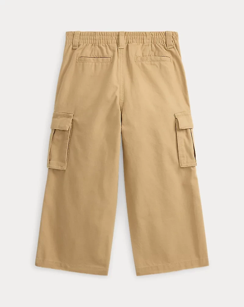 Wide-Leg Chino Cargo Pant