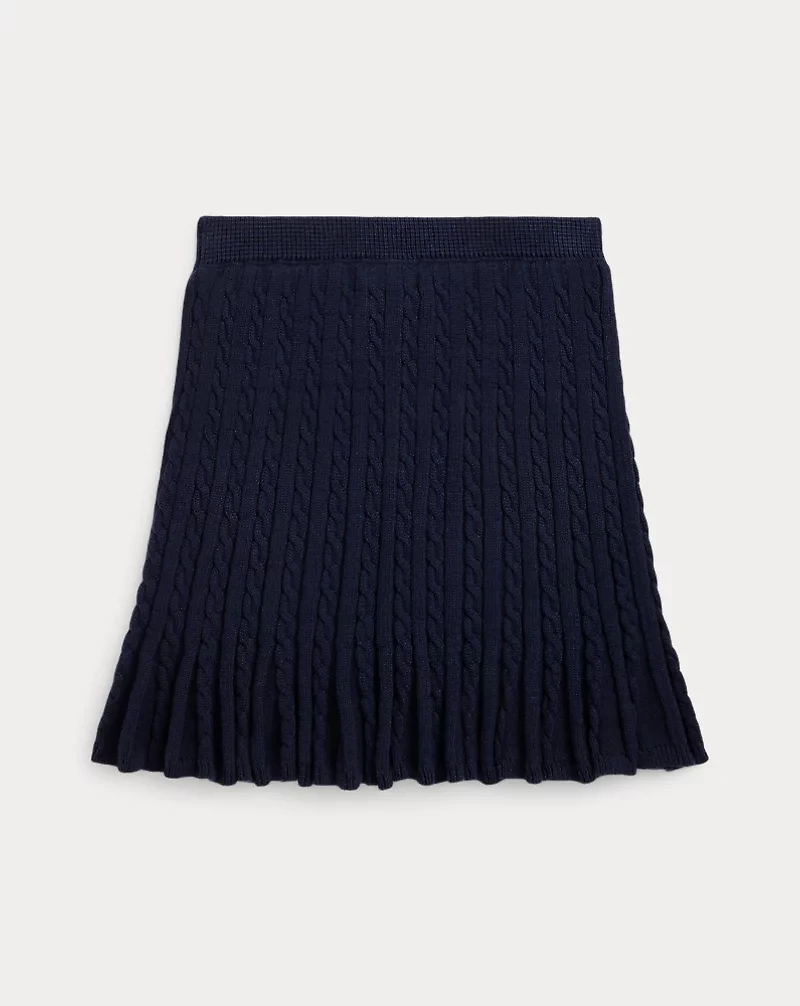 Mini-Cable Cotton Skirt