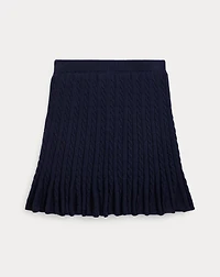Mini-Cable Cotton Skirt