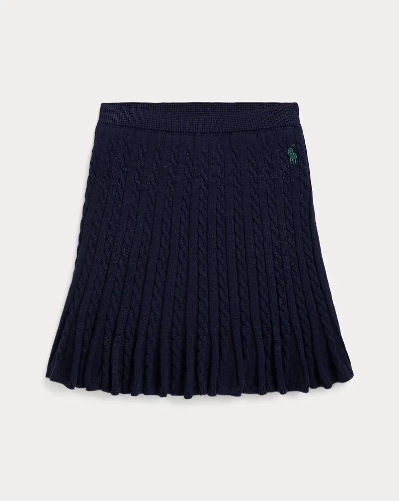 Mini-Cable Cotton Skirt