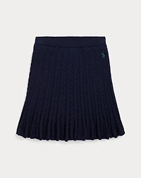 Mini-Cable Cotton Skirt