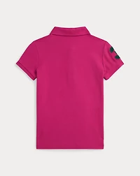 Big Pony Stretch Mesh Polo Shirt