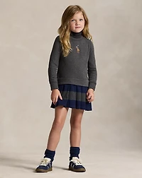 Big Pony Fleece Sweatshirt Dress