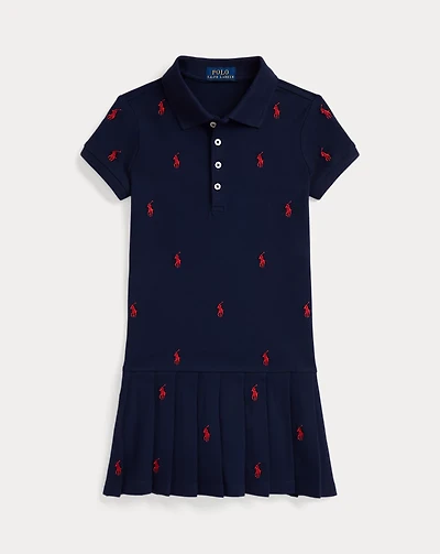 Polo Pony Stretch Mesh Dress