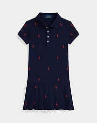 Polo Pony Stretch Mesh Dress